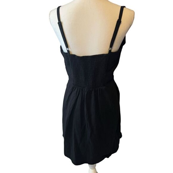 NWOT Old Navy Black Linen Sundress Size Large Petite - Picture 4 of 7